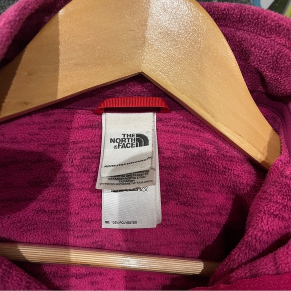The North Face Pink Full-Zip fleece Jacket size M - Picture 4 of 5